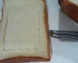 食パンの端で＊目玉焼き入りトースト作り方2写真
