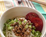お酢が効いてる♪そうめんと納豆の冷やし汁作り方3写真