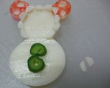 ゆきだるまミッキーミニーのキャラ弁作り方6写真