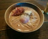超濃厚冷うどん！豆乳味噌のカルボナーラ作り方6写真