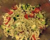 タコと夏野菜のジェノベーゼ風冷製パスタ作り方5写真