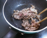 とろとろ卵の牛すき焼き丼作り方3写真