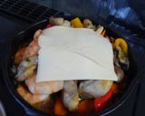 牡蠣と海老のバター醤油焼きチーズのせ♪作り方6写真