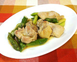 簡単♡鶏肉＆アスパラのゆずこしょう炒め♪作り方5写真