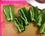 ピーマンのバターポテト詰め作り方1写真