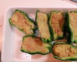 ピーマンのバターポテト詰め作り方8写真
