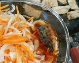 たっぷり新玉ねぎを使った魚の南蛮漬け作り方5写真