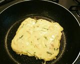 お好み焼き粉で四角いチヂミ作り方3写真