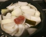 新玉ネギと梅干しのスープ作り方3写真