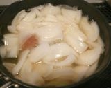 新玉ネギと梅干しのスープ作り方4写真
