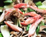 チンゲン菜とカニのうま煮作り方3写真