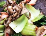 チンゲン菜とカニのうま煮作り方4写真