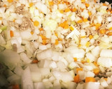 ヨシダソースで簡単！ひき肉野菜炒め作り方5写真