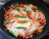 旬の味！アスパラのそうめんチャンプルー作り方6写真