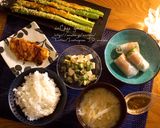 シャキシャキ水菜と小葱の生ハム生春巻き作り方5写真