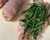 鶏ささみの青しそロール梅照り焼き作り方1写真