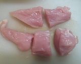 柔らか♪鶏肉のキウイソテー～むね肉ver作り方1写真