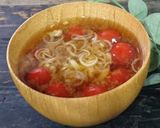 みょうが香る＊ミニトマトの味噌汁＊作り方6写真