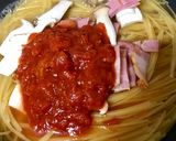 フライパンひとつde簡単♡トマトパスタ作り方2写真