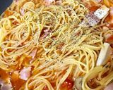 フライパンひとつde簡単♡トマトパスタ作り方3写真