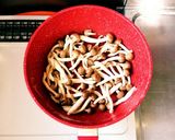 シメジと水菜の和風パスタ作り方7写真