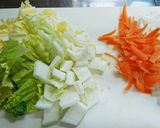 簡単☆味付けは昆布茶だけ‼白菜の卵炒め♪作り方1写真