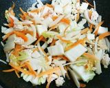 簡単☆味付けは昆布茶だけ‼白菜の卵炒め♪作り方3写真
