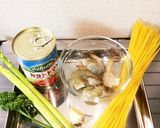 エビとアスパラのトマトスパゲティ作り方1写真