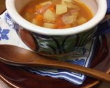 朝食に☆完熟トマトで作るミネストローネ作り方5写真