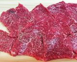 ☆フライパンで焼き肉作り方1写真