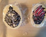 仮面ライダーケーキをチョコプレートで作り方4写真
