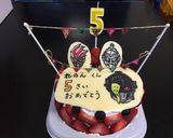 仮面ライダーケーキをチョコプレートで作り方5写真