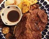 夏野菜のグリルと牛ステーキ作り方7写真
