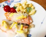 鮭の塩麹と玉ねぎスライスのっけ焼き作り方8写真