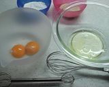 米粉と粉末緑茶のシフォンケーキ作り方3写真