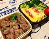 レンジで簡単☆お弁当に〜野菜の肉巻き作り方11写真