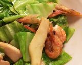 小エビと野菜のペペロンチーノ風炒め作り方5写真