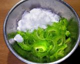 砂糖漬けゴーヤで☆ゴーヤの1分酢の物☆作り方3写真
