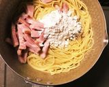 超簡単！ワンポットカルボナーラ♪作り方3写真