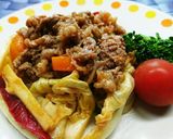 キャベツとパプリカの彩り牛肉辛味噌炒め作り方10写真