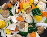 揚げない肉団子 de 酢豚♪作り方6写真