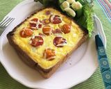コーンマヨキッシュ風トースト作り方7写真