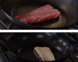 お魚とオクラのチョレギドレッシングがけ作り方1写真