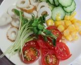 カレー風味の冷やし塩らーめん作り方2写真