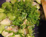 そら豆とアボカドのハーブ炒め作り方7写真