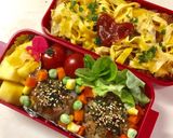 新玉ねぎでオニオンリングハンバーグ作り方15写真