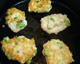 そら豆と豆腐の焼きチキンナゲット作り方4写真