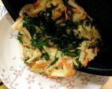 ひっくり返さない♪野菜のお好み焼き風♡作り方6写真