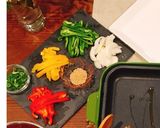 *彩り野菜のプルコギプレート*作り方1写真