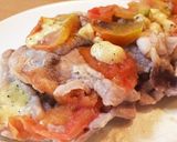 レンジで❁豚肉のトマトチーズ重ね蒸し♡作り方6写真
